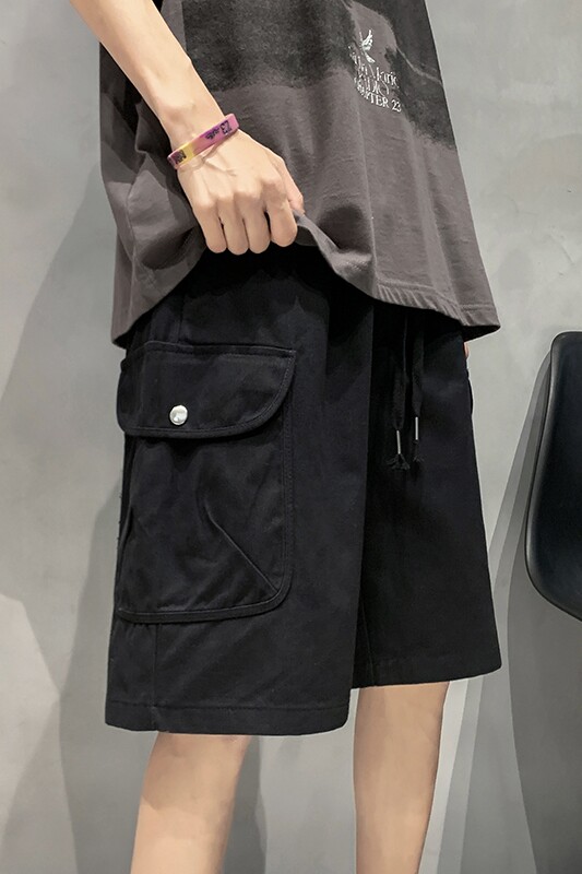 M-5XL宽松直筒五分工装裤男潮夏季新款大码短裤DK057-P35,男装牛仔裤,星座223（原229-2）