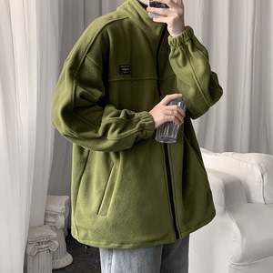 秋冬摇粒绒夹克男开衫卫衣加大码外套 JK280/P65图片