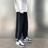 @港风M-5XL腰果花拼接抽绳束脚牛仔裤男大码直筒裤NZ197-P65，男装牛仔裤，星座223（原229-2）
