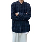 @港风长袖格子衬衫男秋季韩版潮流百搭打底休闲衬衣CS100-P35，男装T恤，星座223（原229-2）