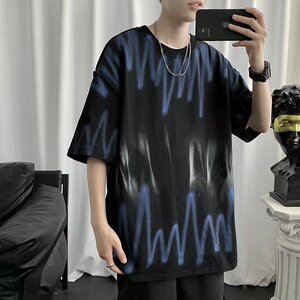 @港风 2025年青少年短袖圆领夏季扎染体恤衫  DT10-P30图片