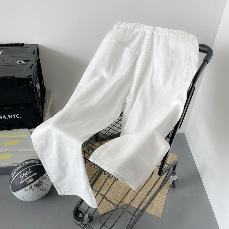 @平铺白色牛仔裤男夏季ins潮休闲大码M-5XL直筒裤NZ263-PP45,男装牛仔裤,星座223（原229-2）