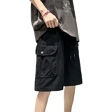M-5XL宽松直筒五分工装裤男潮夏季新款大码短裤DK057-P35，男装牛仔裤，星座223（原229-2）