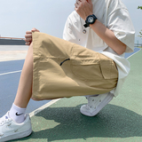 @港风大口袋工装短裤纯棉夏季男五分裤DK065-P40，男装牛仔裤，星座223（原229-2）