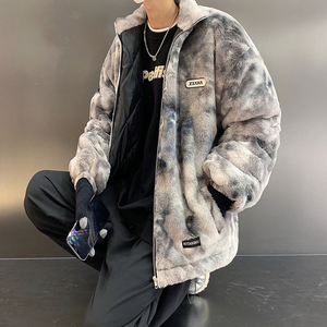 @港风  毛绒加厚棉衣男冬季ins潮流棉服 MY8001-P98图片