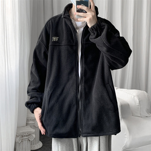 秋冬摇粒绒夹克男开衫卫衣加大码外套 JK280/P65图片