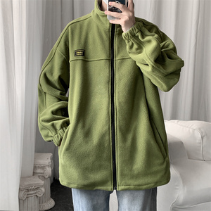 秋冬摇粒绒夹克男开衫卫衣加大码外套 JK280/P65图片