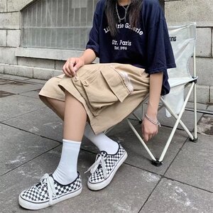 @港风   短裤宽松五分裤男直筒港味显瘦中裤女潮ins DK030-P50图片