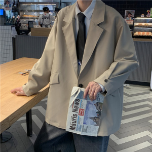 @港风 2025新款休闲西装男秋季新款西服宽松百搭外套XF6514-P55图片