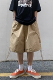@港风日系宽松阔腿五分裤男ins潮夏季复古工装短裤DK027-P35，男装牛仔裤，星座223（原229-2）