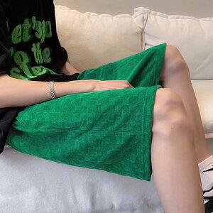 @港风  雪尼尔夏季短裤男五分裤宽松 DK031-P35图片