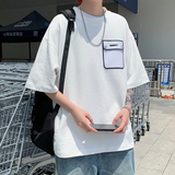 @港风夏季新款短袖T恤男潮流ins超火宽松半袖DT26-P40,65棉，男装T恤，星座223（原229-2）