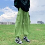 @港风机能风工装裤男大口袋宽松抽绳束脚裤子高街insNZ287-P50，男装工装外套，星座223（原229-2）