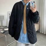 @港风内胆棉衣男工装菱格夹棉外套冬季薄款棉服MY9000-P72，男装棉衣，星座223（原229-2）