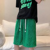 @港风雪尼尔夏季短裤男五分裤宽松DK031-P35，男装牛仔裤，星座223（原229-2）