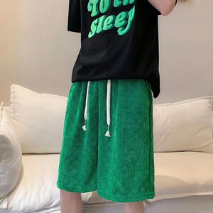 @港风  雪尼尔夏季短裤男五分裤宽松 DK031-P35图片