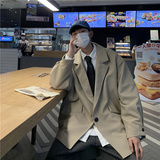 @港风2025新款休闲西装男秋季新款西服宽松百搭外套XF6514-P55，男装西服套装，星座223（原229-2）