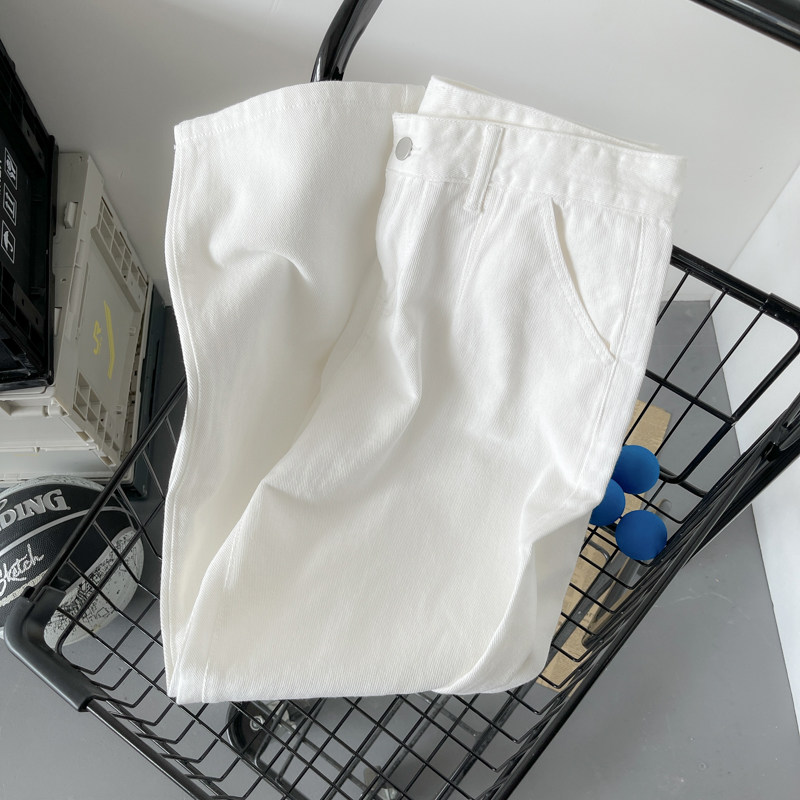 @平铺白色牛仔裤男夏季ins潮休闲大码M-5XL直筒裤NZ263-PP45,男装牛仔裤,星座223（原229-2）