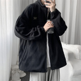 秋冬摇粒绒夹克男开衫卫衣加大码外套JK280/P65，男装夹克，星座223（原229-2）