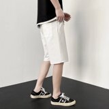 @港风短裤男夏季薄大裤衩潮流纯色五分中裤宽松运动裤DK039-P30，男装牛仔裤，星座223（原229-2）