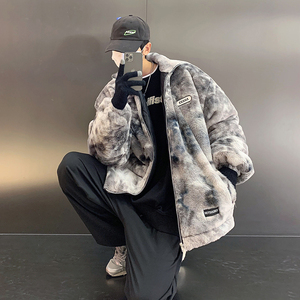 @港风  羊羔绒棉衣开衫棒球服ins潮流 MY8001-P98图片