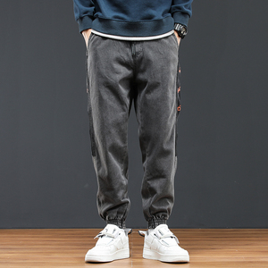 @日系大码 M-4XL 哈伦牛仔裤男潮牌束脚休闲长裤NZ191-P50图片