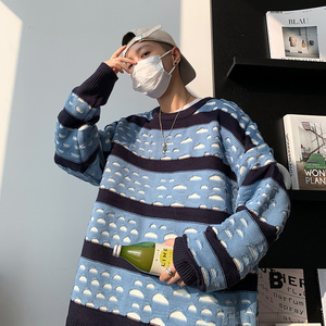 @港风  新款秋装现货宽松情侣毛衣针织衫圆领    21M81-P45图片
