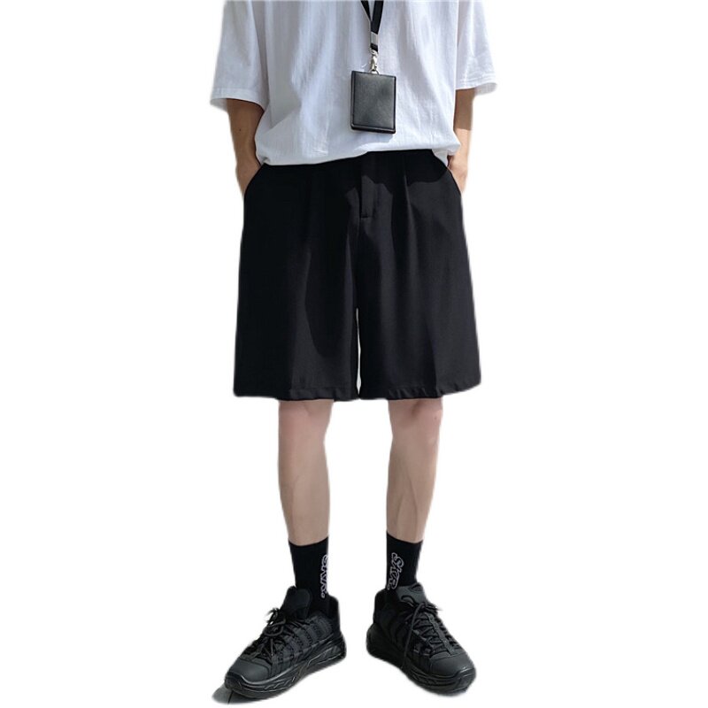@港风2025夏季休闲短裤男痞帅宽松直筒五分西裤DK010-P28,男装牛仔裤,星座223（原229-2）