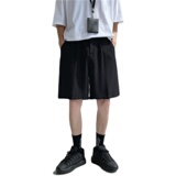 @港风2025夏季休闲短裤男痞帅宽松直筒五分西裤DK010-P28，男装牛仔裤，星座223（原229-2）