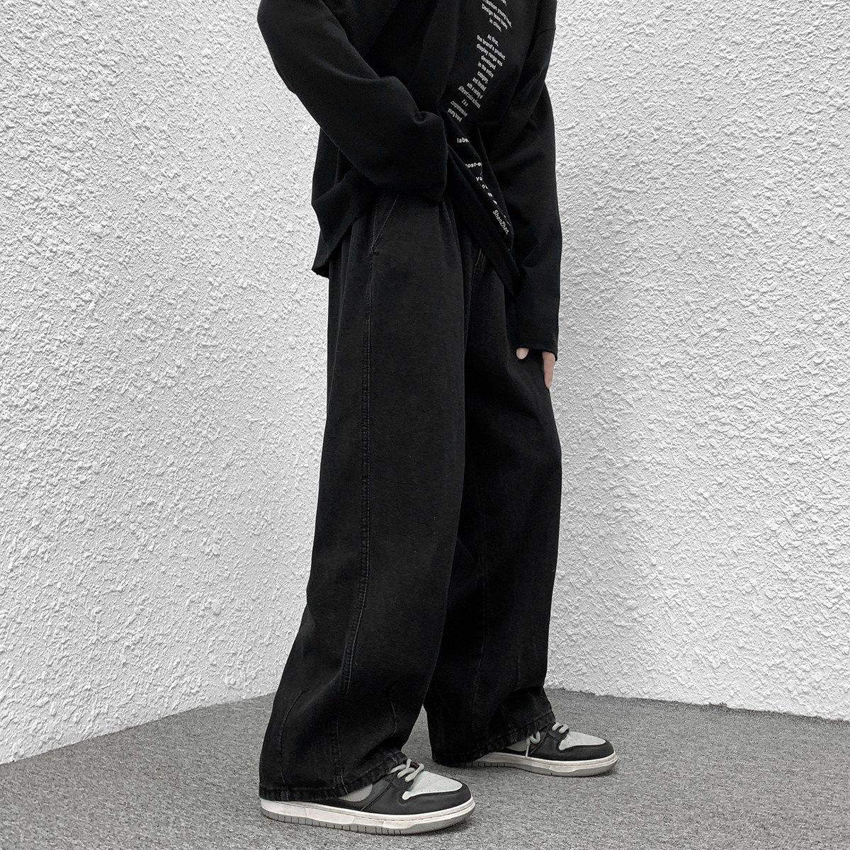 @港风2025春复古阔腿牛仔裤男M-5XL宽松大码裤子NZ222-P45,男装牛仔裤,星座223（原229-2）