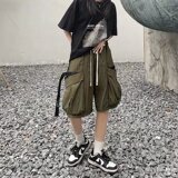 @港风夏季短裤男士多口袋工装五分裤潮牌insDK045-P35，男装牛仔裤，星座223（原229-2）