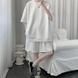 现货夏季短袖T恤短裤运动套装男大码刺绣TZ2226/P50，男装T恤，星座223（原229-2）