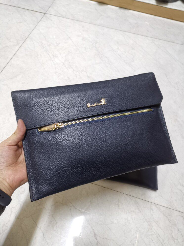 大容量品牌男款手包男士牛皮手包潮牌轻奢时尚信封包商务手抓包包