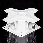 led十字星光灯4W12W5W15W户外防水外墙装 饰壁灯景观照明点光源彩