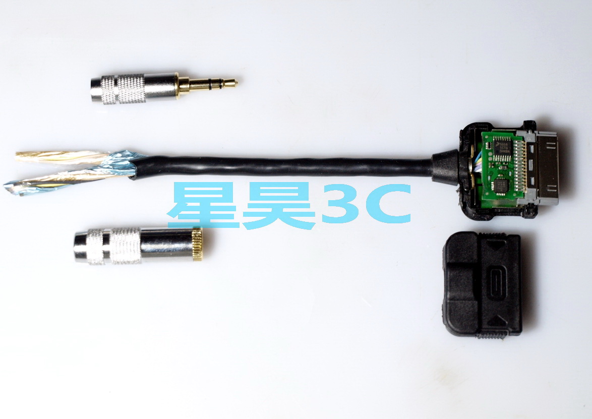 苹果30PIN转AUX 3.5MM数字音频IPOD/CLASSI
