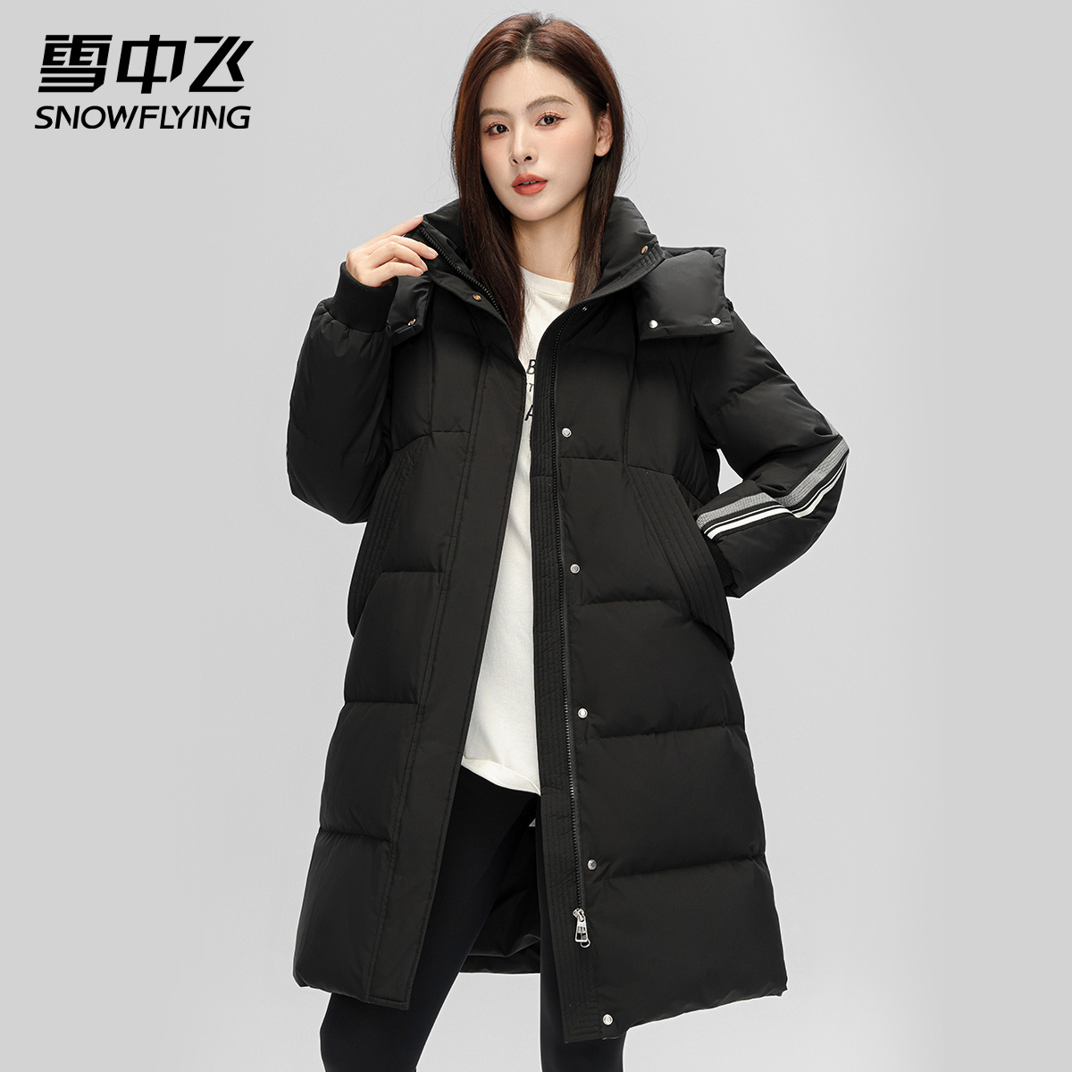 羽绒服中长款女士冬季2023