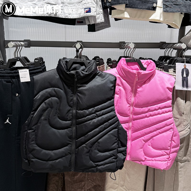 Nike耐克女装2025冬季款防风保暖梭织立领羽绒马甲背心IH8008-606
