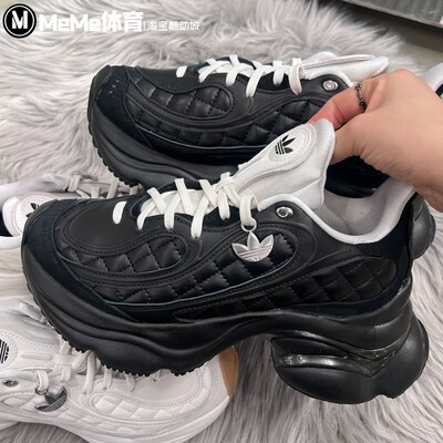 阿迪达斯三叶草女鞋2026春新品甜酷小香风厚底浮蝶鞋老爹鞋KJ3972