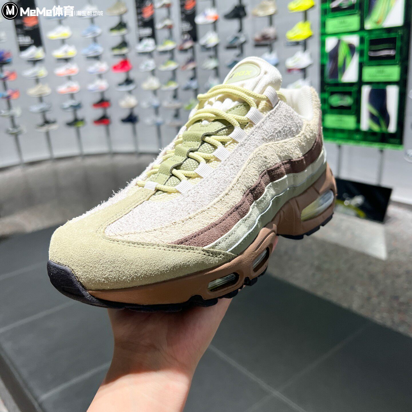 耐克男鞋2026冬款AIR MAX 95橄榄棕复古麂皮老爹鞋跑鞋IZ6187-032