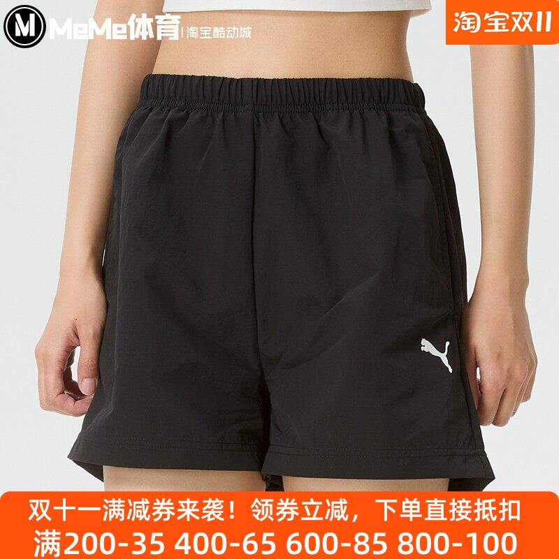 彪马女裤2026夏季款梭织舒适速干透气简约跑步运动短裤 639889-01
