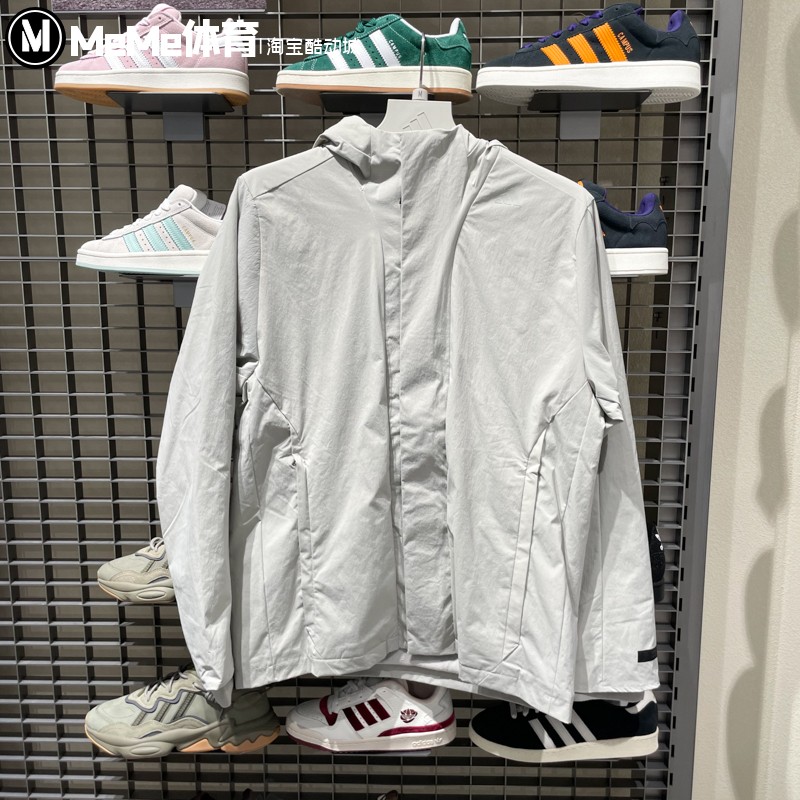 阿迪达斯男装2025冬新品加绒保暖防风户外健身运动夹克外套KS6484