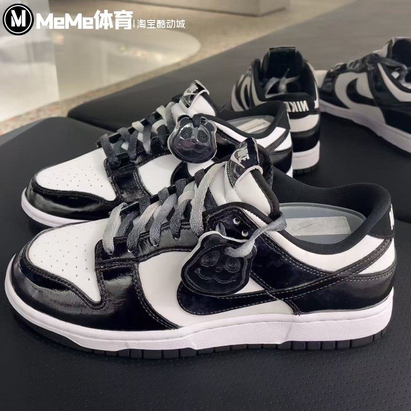 耐克男鞋2025秋季款DUNK经典百搭黑白熊猫滑板鞋休闲鞋HQ1965-100