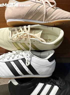 阿迪达斯三叶草女鞋2025夏款减龄粉薄底跆拳道鞋复古休闲鞋JS0304