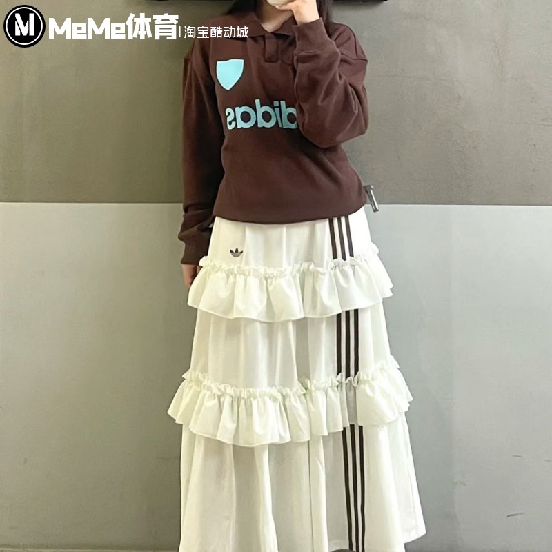 阿迪达斯三叶草卫衣女2025冬新品足球风宽松套头衫JY3527 JZ0879