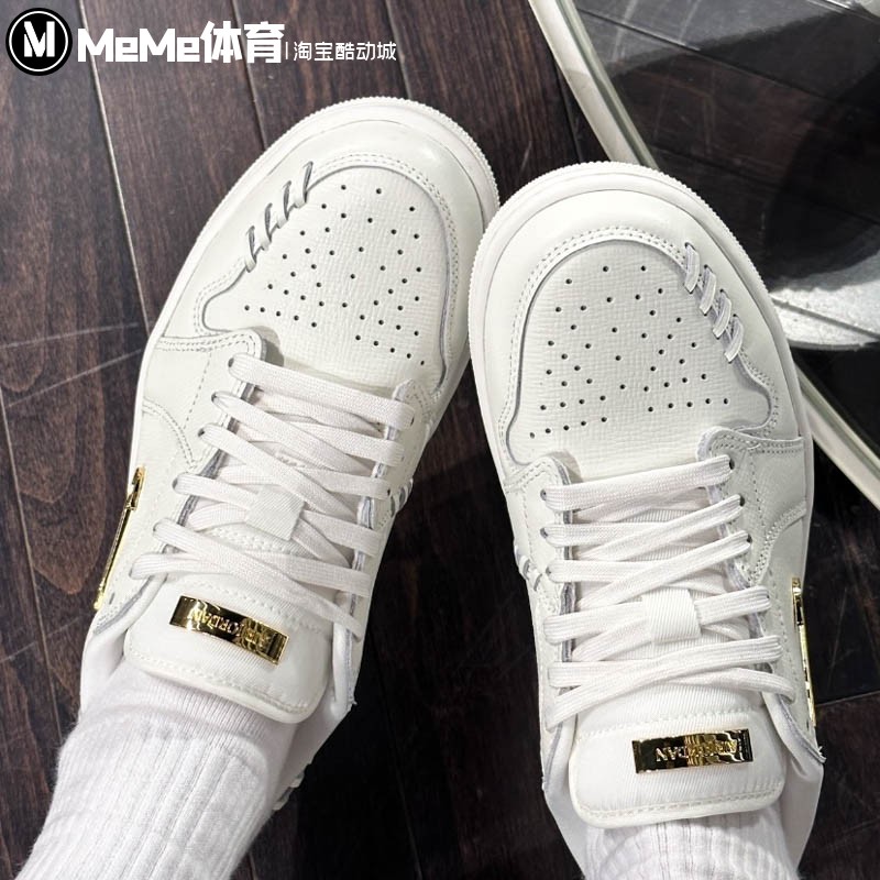 正品耐克女子2024冬Air Jordan 1 MM Low小金钩运动鞋 FN5032-100