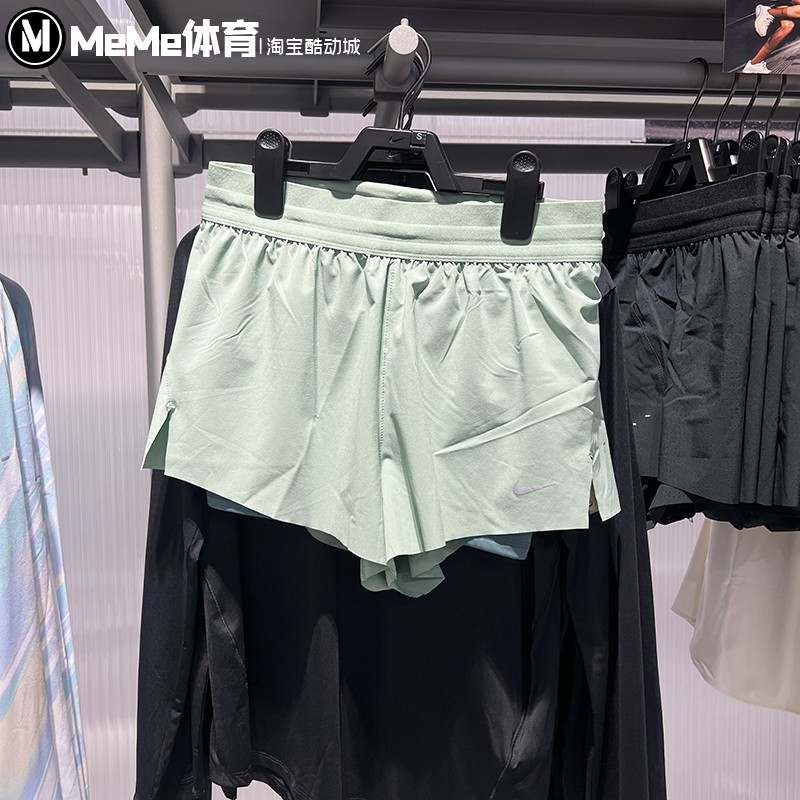 耐克短裤女防走光跑步健身三分裤