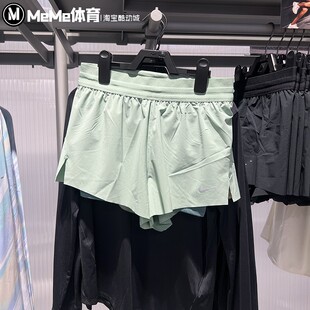 耐克2026夏新品 速干透气防走光跑步健身三分裤 HJ5377 006 女子短裤