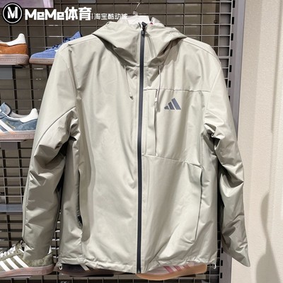 阿迪达斯男装2025冬季新品保暖三合一鸭绒内胆连帽夹克外套KQ5502