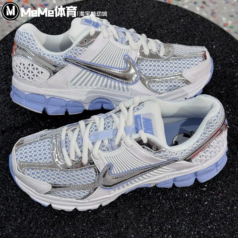 耐克女鞋2026秋款Zoom Vomero5白蓝拼色网眼透气运动鞋IV4311-100