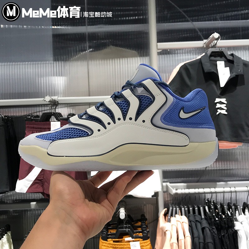 Nike耐克男鞋2025秋季新品KD18 EP白蓝撞色实战篮球鞋 HV1991-401